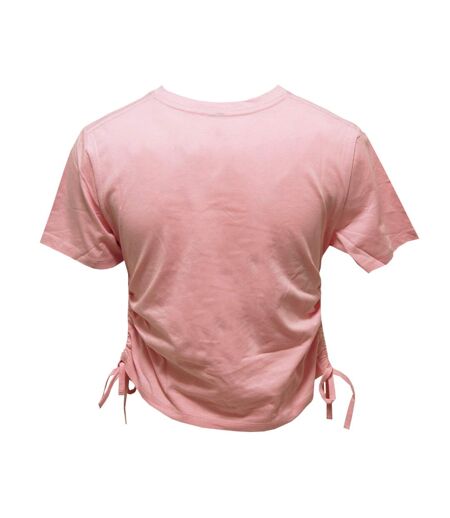TriDri Womens/Ladies Ruched Crop Top (Light Pink)