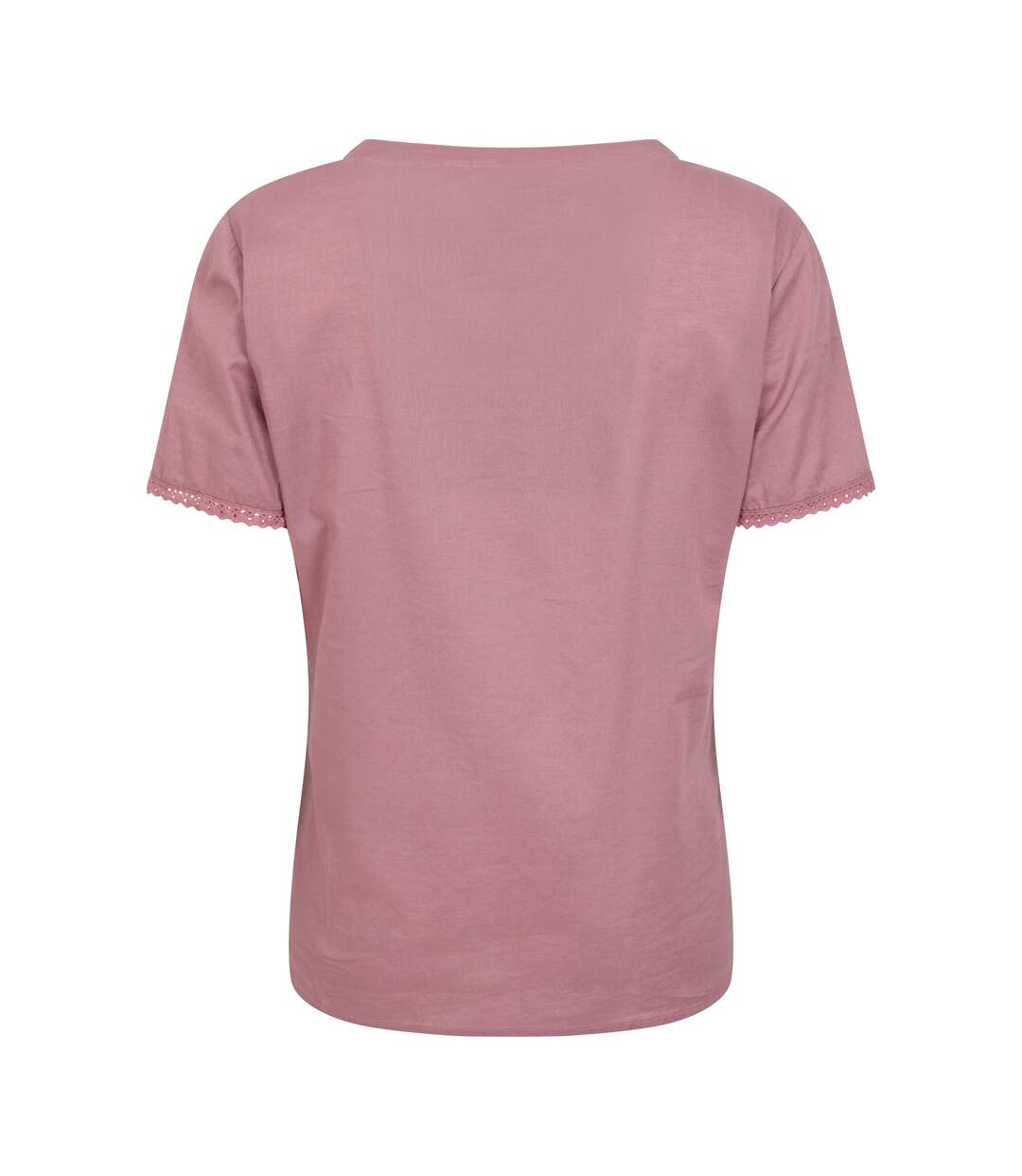 Womens/ladies paris embroidered top dusky purple Mountain Warehouse-2