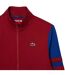 Mens Zip Interlock Stretch Track Jacket Red Lacoste-3