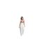 Womens/ladies Large Floral Slim T-shirt Ivory Ted Baker-1