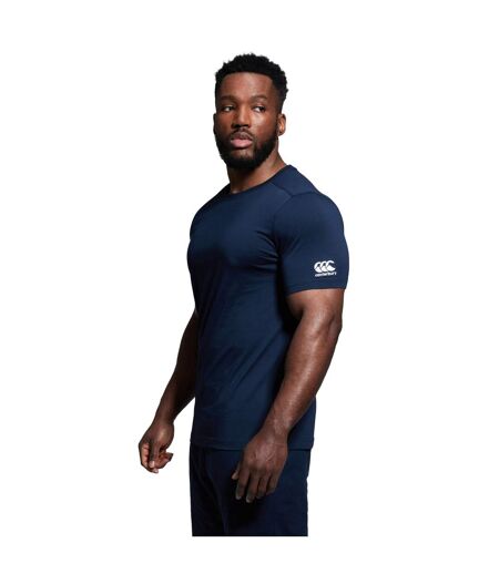 Mens Club Plain T-shirt Navy Canterbury