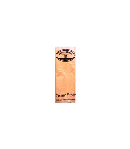 Plain Tissue Paper (Pack of 10) (Orange) (One Size) - UTSG33273