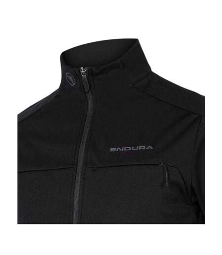 Mens Windchill Ii Performance Windproof Long-sleeved Cycling Jacket Black Endura