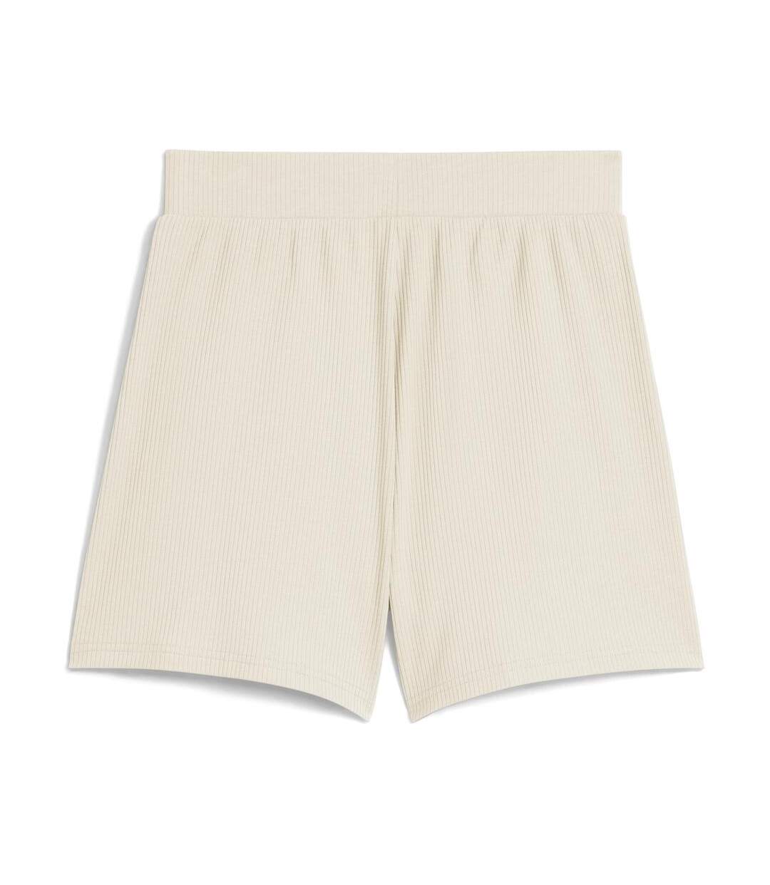 Short beige femme puma elevated-2
