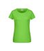 T-shirt Basic Femme Vert Citron James And Nicholson-1