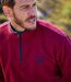 Pack of 2 Men's Microfleece Jumpers - Navy Burgundy