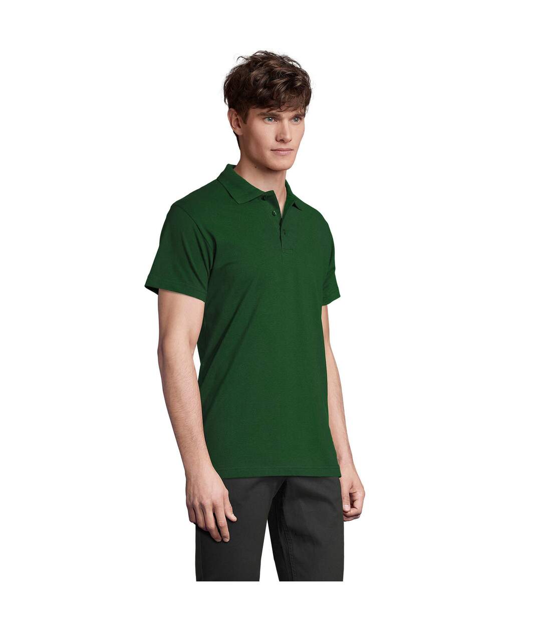 Polo Spring Homme Vert SOLS-3