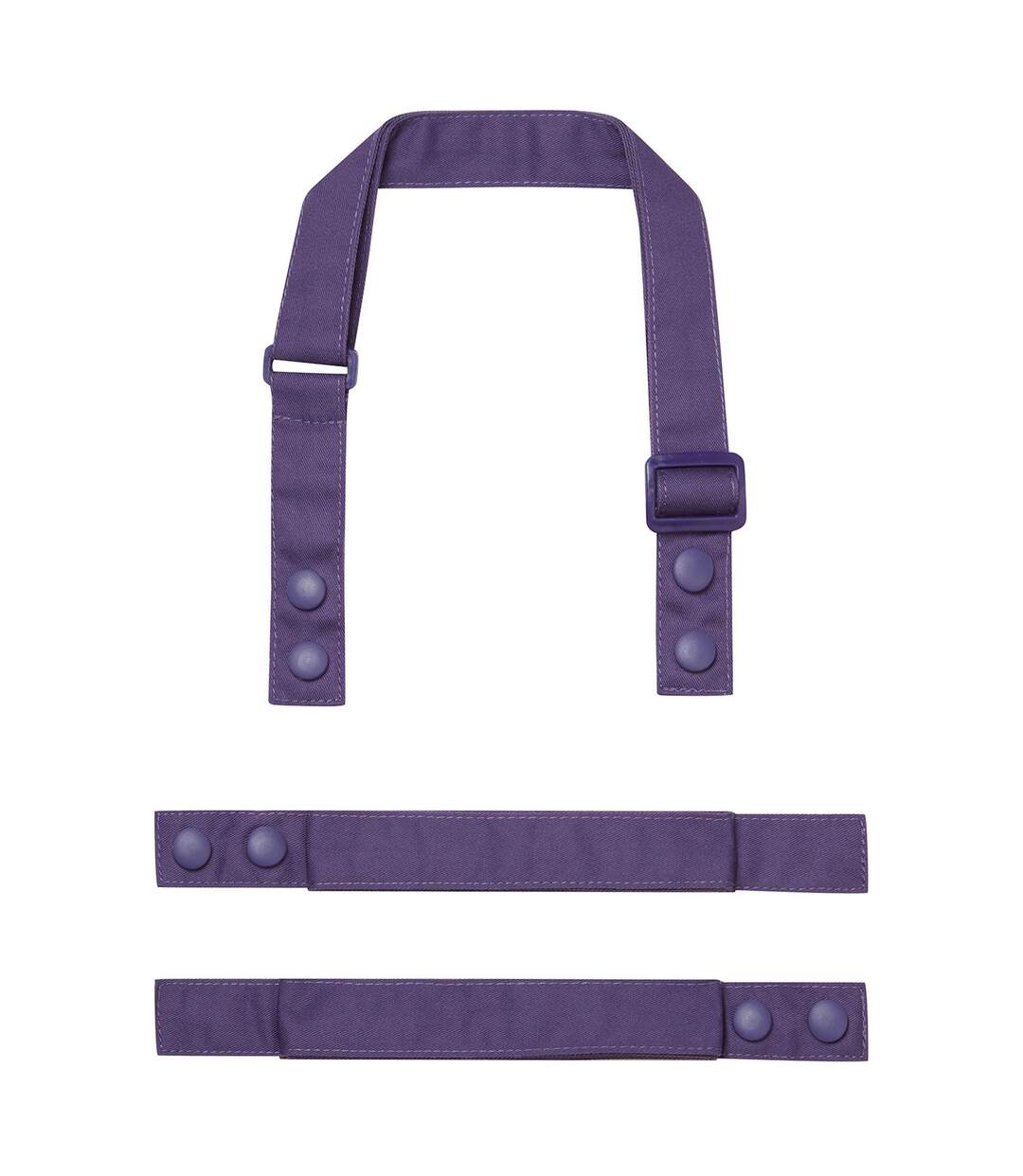 Swap & pop customizable apron straps one size purple Premier-1