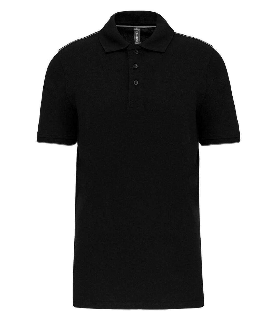 Polo professionnel DayToDay pour homme - WK270 - noir et gris silver