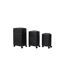Lot de 3 Valises Rigides Acapulco 76cm Noir-1