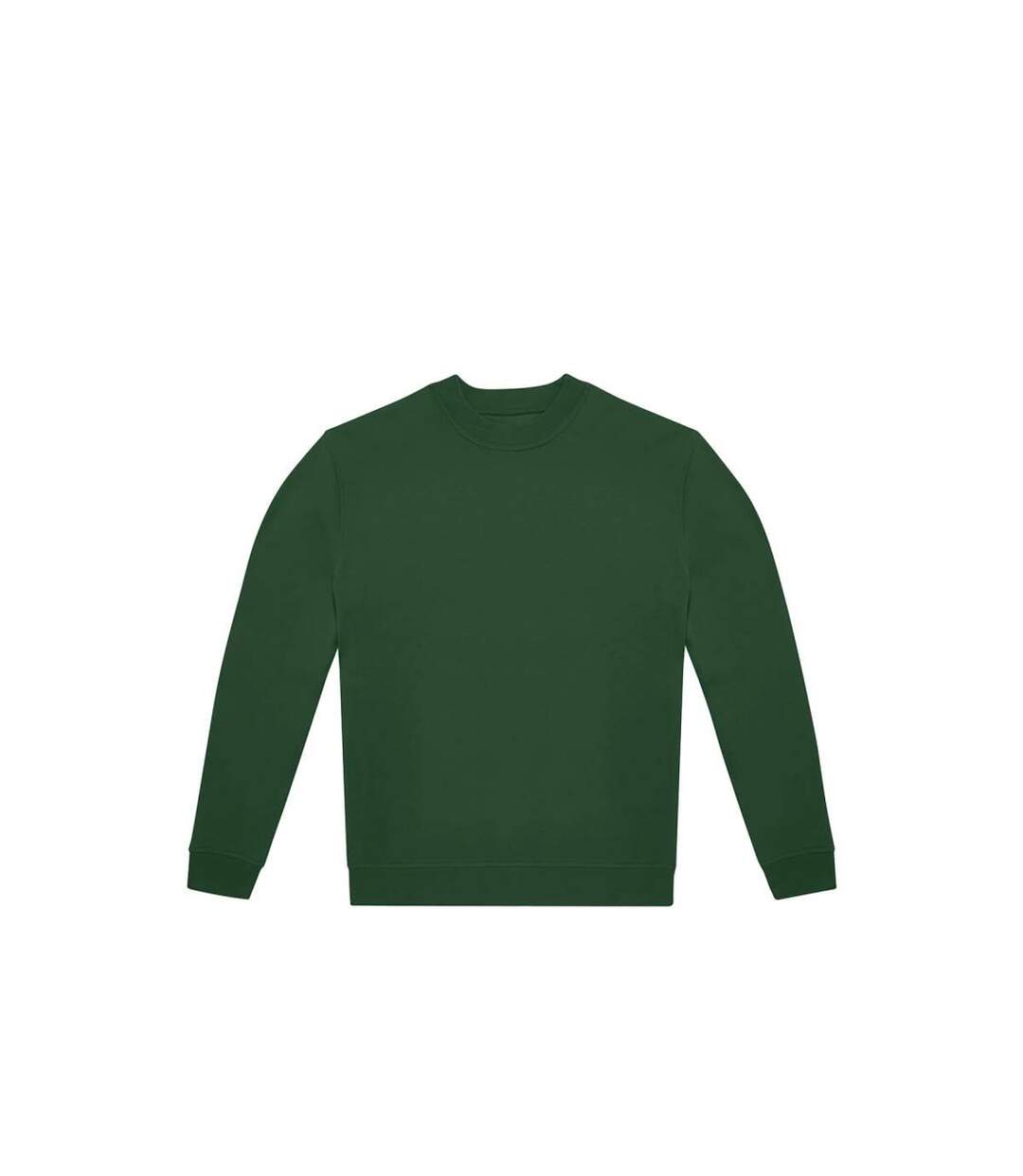 Unisex adult id.332 crew neck sweatshirt bottle green B&C-1