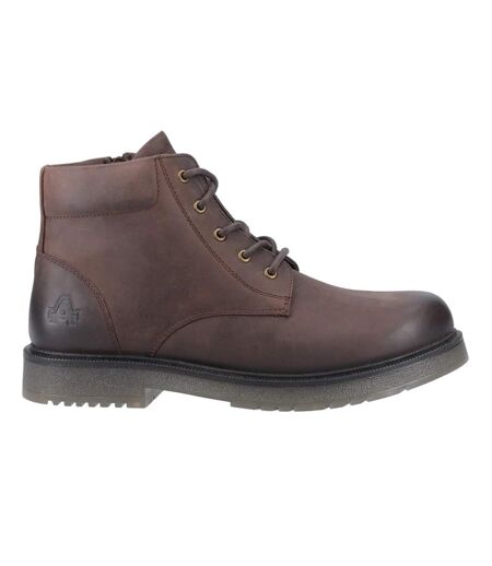 Mens bath leather boots brown Amblers