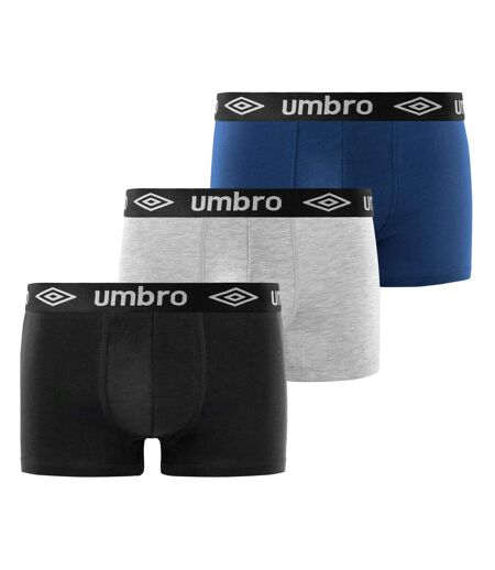 Lot de 3 Boxers coton homme Uni Umbro