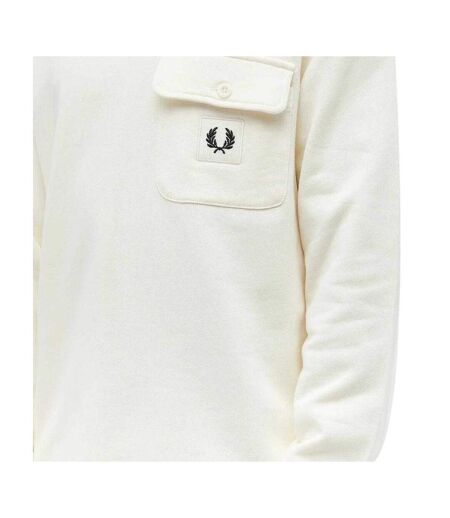 Polo Manches Longues Homme Écru Fred Perry