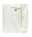 Polo Manches Longues Homme Écru Fred Perry-4