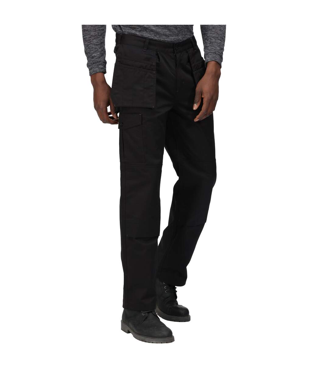 Pantalon cargo pro homme noir Regatta