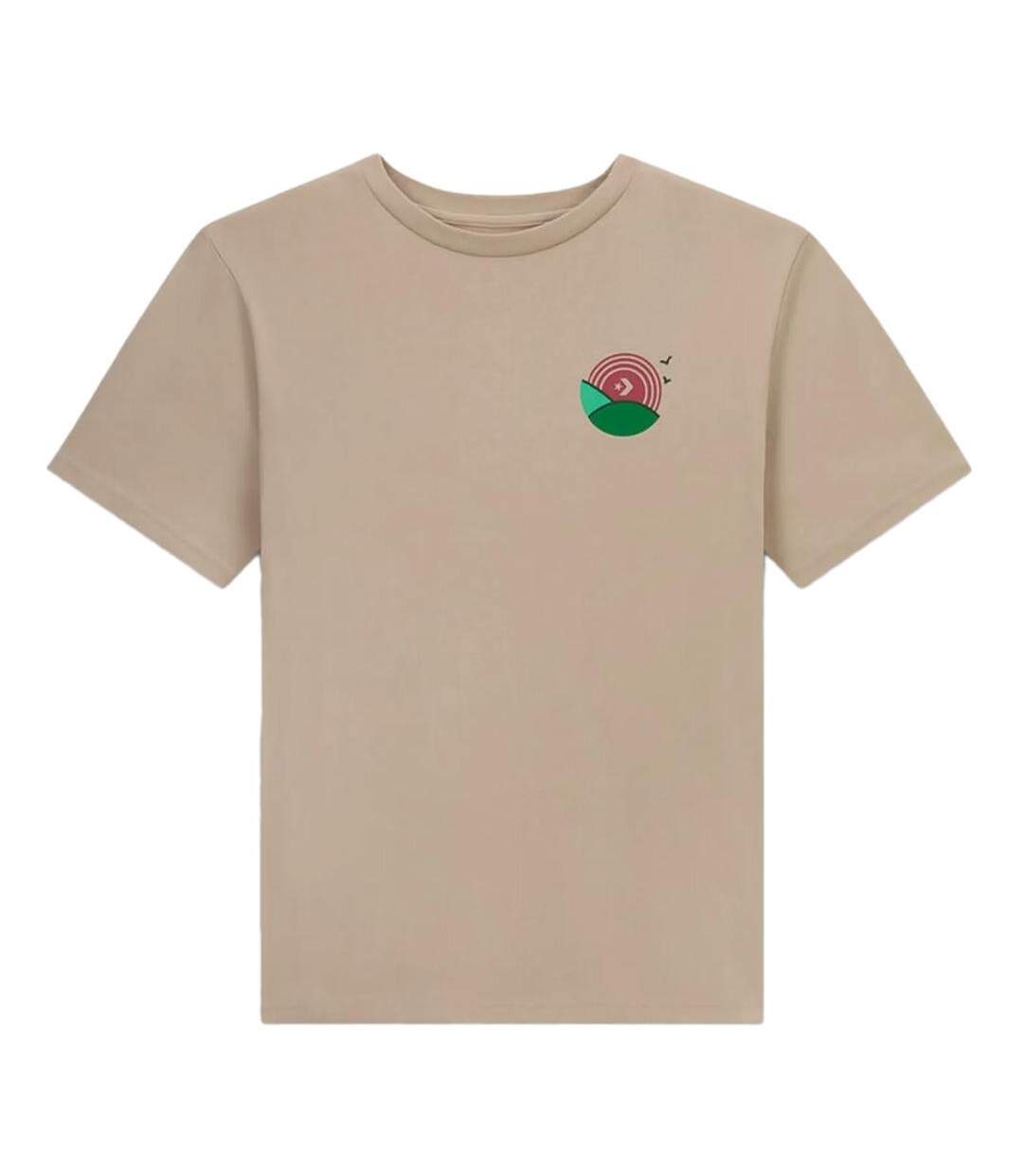 T-Shirt beige homme converse outdoor leaf-1