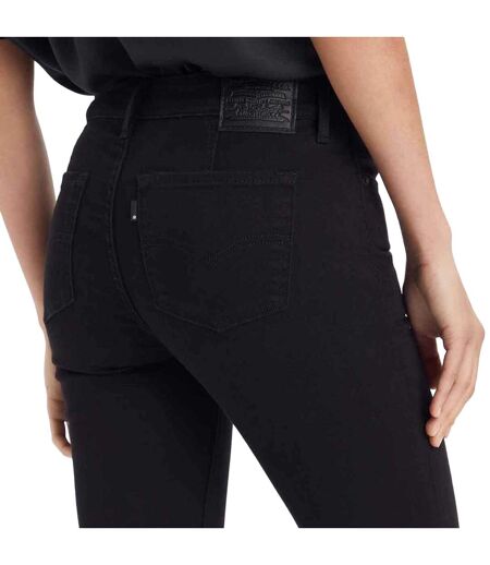 Womens/ladies 712 Pocket Welted Slim Jeans Black Levis