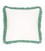 Woven cushion cover 45cm x 45cm green Furn