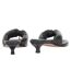 Womens/ladies Gillian Leather Thong Strap Sandals Black Boss-2