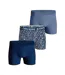 3 Pack Mens Designer Band Cotton Boxer Shorts-1
