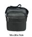 Sacoche en simili cuir noir pour homme - élégance décontractée - Choix pratique et durable-1