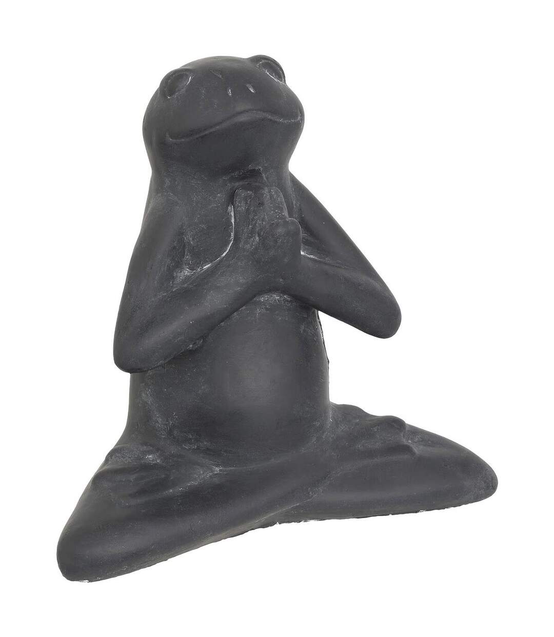 Lot de 3 Grenouilles Déco en Ciment Lia 18cm Gris-2