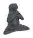 Lot de 3 Grenouilles Déco en Ciment Lia 18cm Gris-2