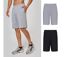 Lot 2 shorts légers - jersey Homme - PA151- gris chiné et noir-1