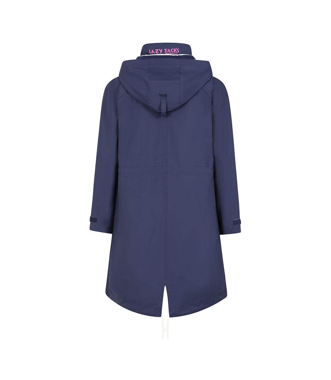 Womens/ladies Long Waterproof Jacket Marine Lazy Jacks-4