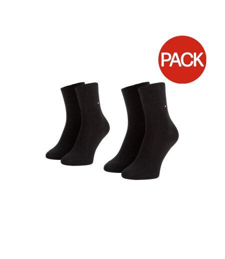 Chaussettes Motif/style Uni Femme Noir Tommy Hilfiger