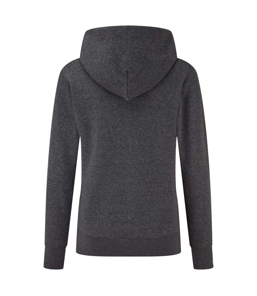 Sweat À Capuche Classic Femme Gris Foncé Fruit Of The Loom-2