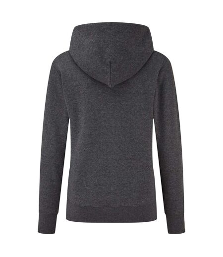 Sweat À Capuche Classic Femme Gris Foncé Fruit Of The Loom