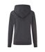 Sweat À Capuche Classic Femme Gris Foncé Fruit Of The Loom-2