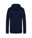 Sweat À Capuche Motif/style Uni Homme Bleu Marine B&C-2