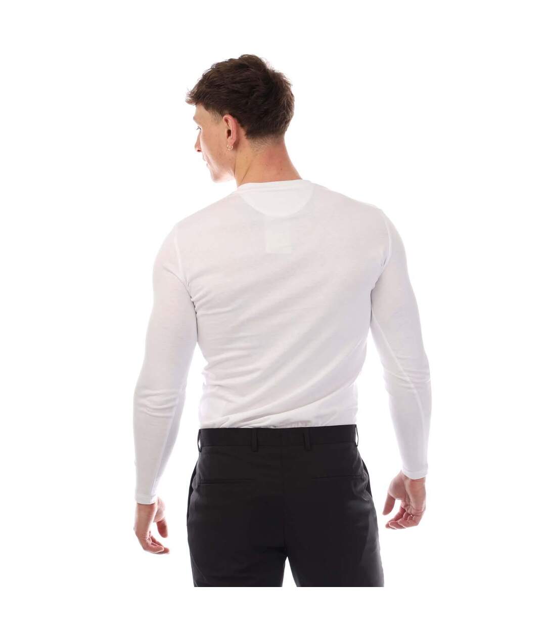 T-shirt Manches Longues Style Uni Homme Blanc Lyle & Scott-3