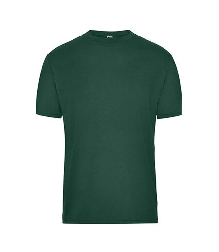 T-shirt Bio Workwear Homme Vert Foncé James And Nicholson