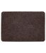 Basic ribbed indoor door mat 50cm x 80cm dark brown Groundsman-1