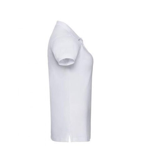 Polo À Manches Courtes En Stretch Pour Femmes/femmes Blanc Russell