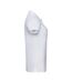 Polo À Manches Courtes En Stretch Pour Femmes/femmes Blanc Russell-3
