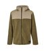 Mens Sintra Colour Block Hooded Fleece Jacket Marsh Green Rains-2