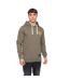 Sweat À Capuche Motocross Homme Olive Crosshatch-1