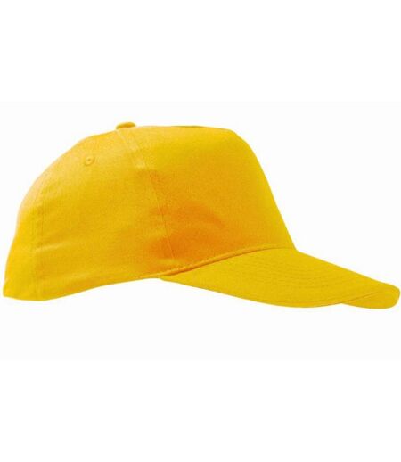 SOLS Unisex Sunny 5 Panel Baseball Cap (Gold) - UTPC371