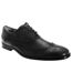 Chaussures de ville en cuir à lacets homme noir Goor