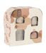 Coffret 4 Bougies Parfumées Éléments 8cm Beige-1