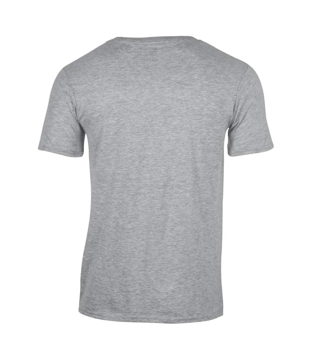 T-shirt À Manches Courtes Et Col En V Homme Gris Sport Gildan-3