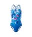 Aquawave Womens/Ladies Salava Floral One Piece Bathing Suit (Sky Diver/Hibiscus)