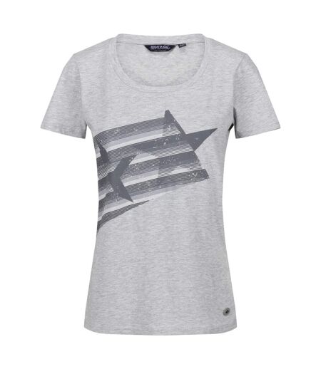 Regatta Womens/Ladies Filandra VII Star Marl T-Shirt (Paloma Grey) - UTRG9029
