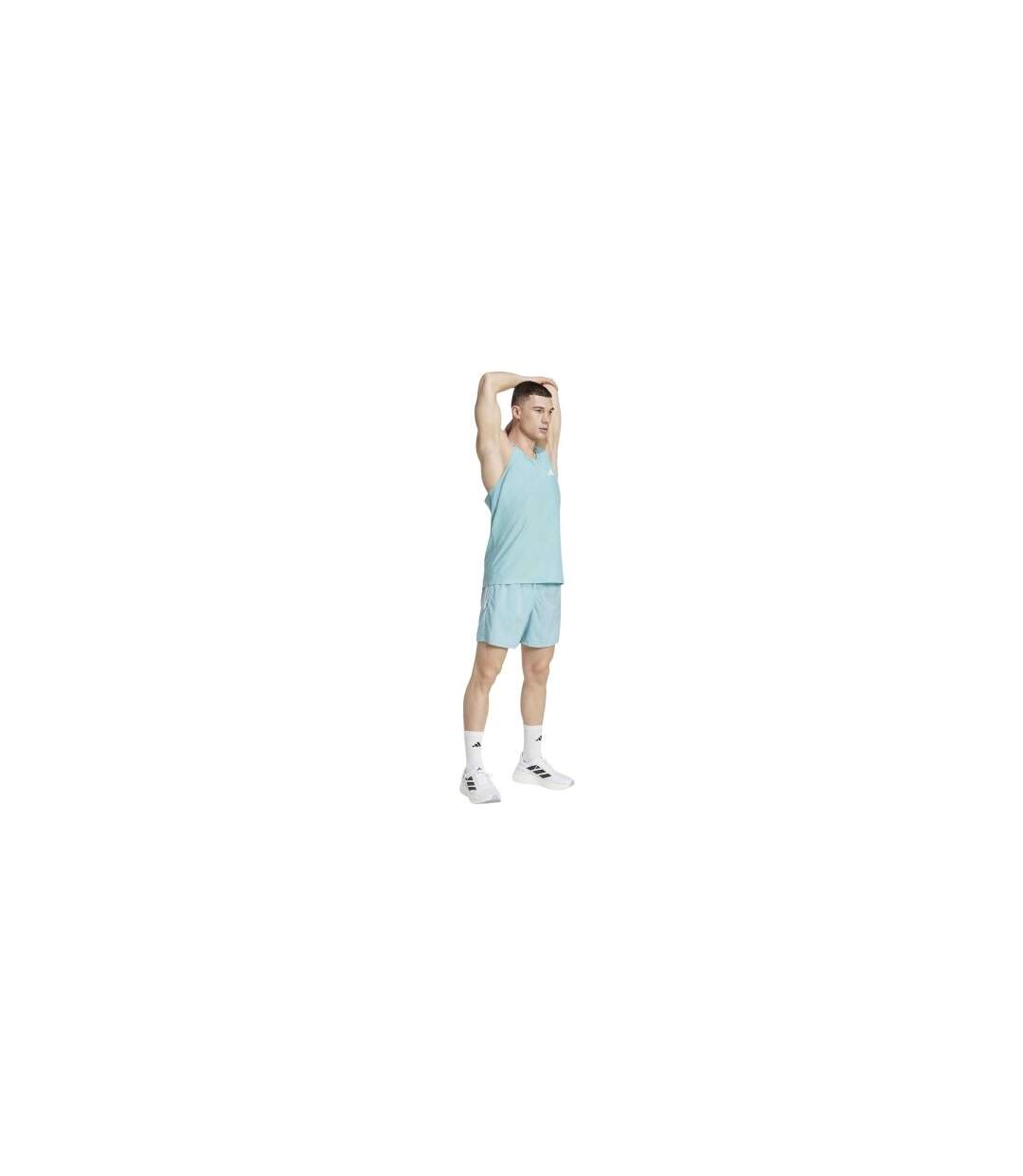 Short De Course Motif/style Logo Own The Run Homme Turquoise Pâle Adidas-1