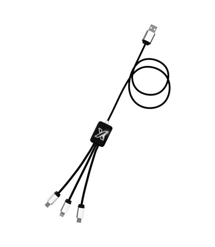 SCX Design C17 Logo USB Charger (Solid Black/White) (One Size) - UTPF4033